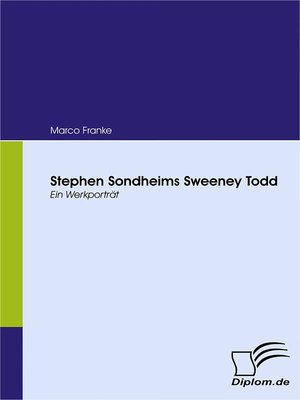 cover image of Stephen Sondheims Sweeney Todd